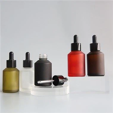 בקבוקי טפטפת שחורים מט