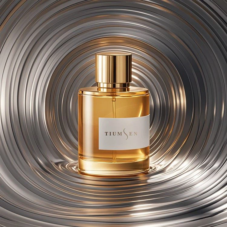 orange perfume bottle